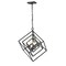 Z-Lite Euclid 3 Light Chandelier, Matte Black 457-3MB - alternate 1